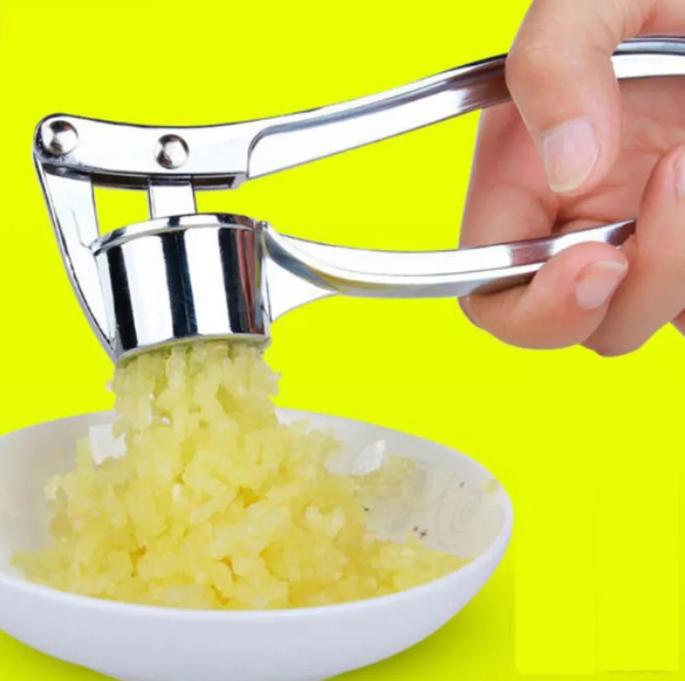 Hot Selling Manual Multifunctional Stainless Steel Garlic Press Zinc Alloy Garlic Paste Kitchen Accessories