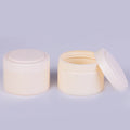 Wholesale 500ml PCR HDPE Cosmetic Cream Jar PET Plastic Face Cream Tube in Black with White Blue Lid PP Material