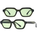 2025 High-End European American Fashion Polygon Gradient UV400 Protection Sunglasses New Style Unisex Black Frame