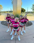 Manufacturer Purple Cheerleading Uniforms Youth Set Cheer Team Uniforms Sets Practice Wear