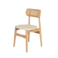 BST Wholesale Event Party Chair Solid Wood  Rattan Stackable Oak Cross Back Wooden Dining Chairs