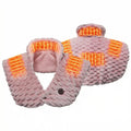 100% Polyester Microwavable Moist Heat Shoulder Neck Pack Raschel Blanket Type Heated Pain Relief Pad Dot Pattern Heating Wrap