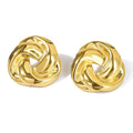 Wholesale Irregular Fashion Jewelry Earrings Gifts 18K PVD Gold Plated Stainless Steel Earring for Women