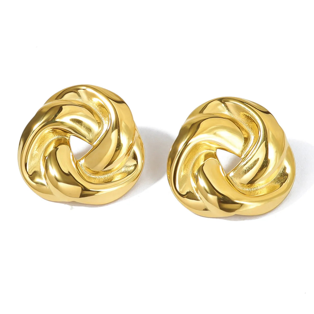 Wholesale Irregular Fashion Jewelry Earrings Gifts 18K PVD Gold Plated Stainless Steel Earring for Women