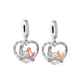 Fit Original Pan Charms Bracelet 925 Sterling Silver Girl and Dog Cat at the Rainbow Birdge Bead for Women Jewelry Making