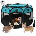 Pet Dog Fences Breathable Safe Playpen Tent Crate Room Folding Dog House Cage Puppy Kennel Durable Pets Outdoor Beds
