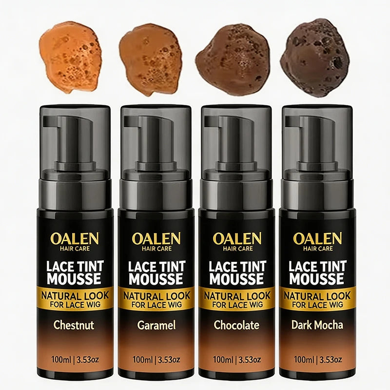 Oalen 100ml Custom Logo Hot Pick Color Rings No Residue Lace Tint for Lace Wig Permanent Dye Strong Hold Fast Dry