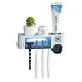 Multi-functional Toothbrush UVC Sterilizer Disinfection Rack Toothpaste Dispenser