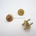 Stock Supply 14 X 2mm Ultrathin and Strong Gold Colored Round Magnetic Button for Leather Bag