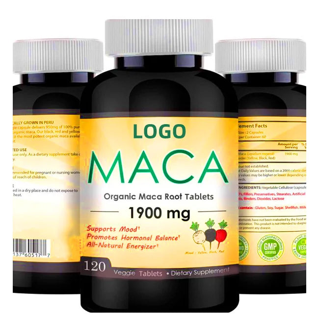 Manufacturer's Strong Man Energy Supplement Maca Tablet Tongkat Zinc Immune Health Private Label Adults Not Pregnant Women