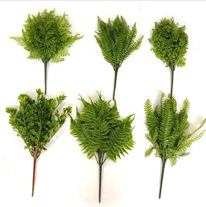 F 1814 Artificial Grass Wall Decoration Plastic Latex Persian Fern Grass