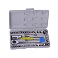 Imperial Metric 3/8 Heavy Duty Ratchet 40 Pcs Combination Socket Wrench Set for Car Repair