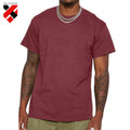 In Stock 2025 Summer Men's Short Sleeved Trendy Top Customisable 100% Cotton Casual Loose Top Sporty New Style T-Shirt