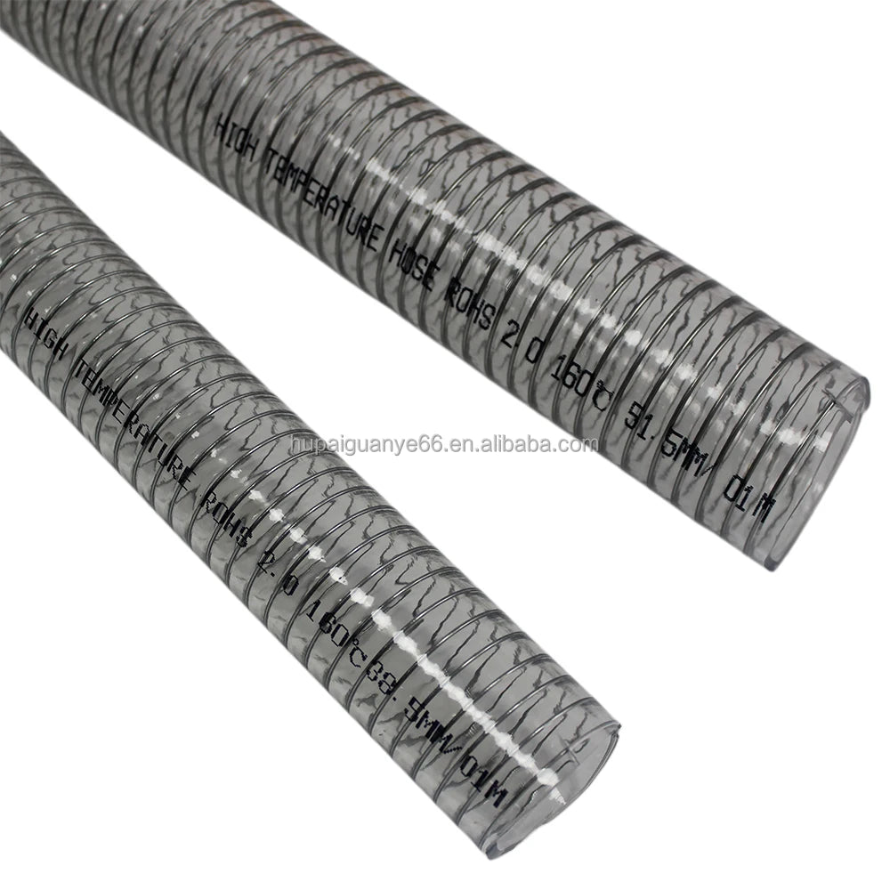LKESS LKE00752 High Temperature Resistant 160C High Pressure Flexible PVC Steel Wire Reinforced Food Grade Anti-Corrosion