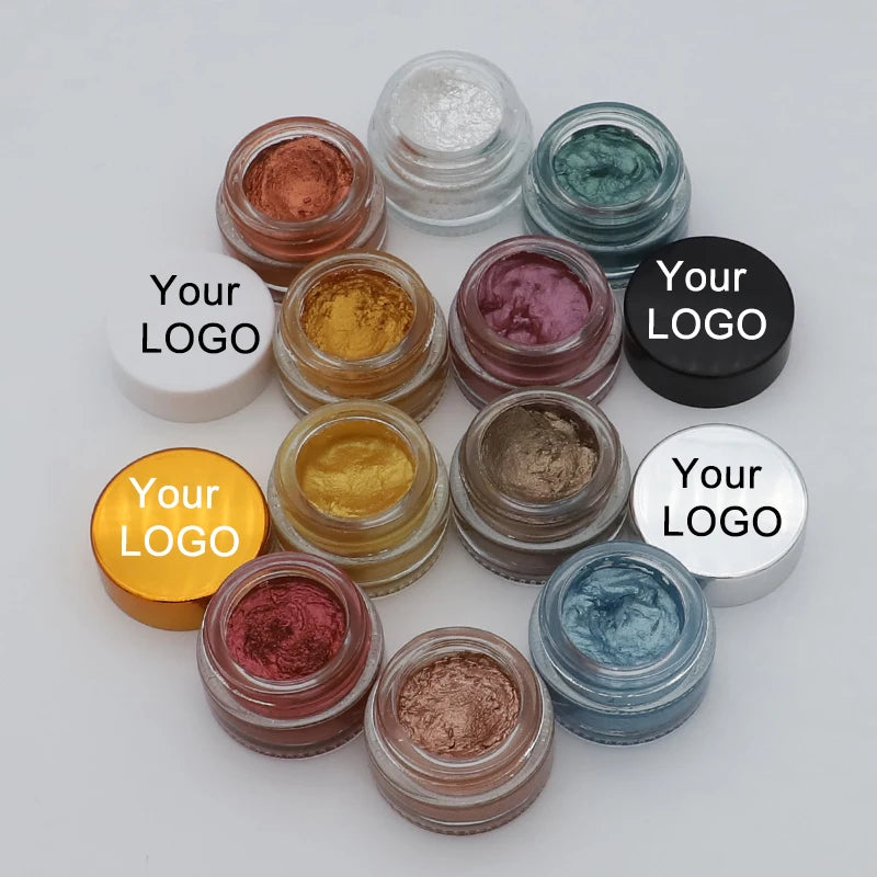 OCHAIN Customized Glitter Eye Shadow Gel Glow Cream Jelly Liquid Highlighter Pigment Shimmer Eye Cream Eyeshadow