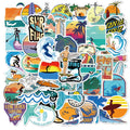 50pcs Hawaii Beach Summer Surfing  Private Label Sticker Pack