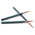 SeeJoy SO-002S Hot Sale Colorful Synthetic Hair 3D Nail Brushes Liner Set PVC Tube Packaging 30g 18cm