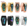 Evorte Trendy 316L Stainless Steel New Coffin Pattern Shell Ear Gauges Expander Plugs Flesh Tunnels Piercing Body Jewelry