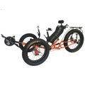Motrike Foldable Suspension Fat Tire Three Wheel Cruiser Horizontal Bike Recumbent Trike for Adult MegaBDM