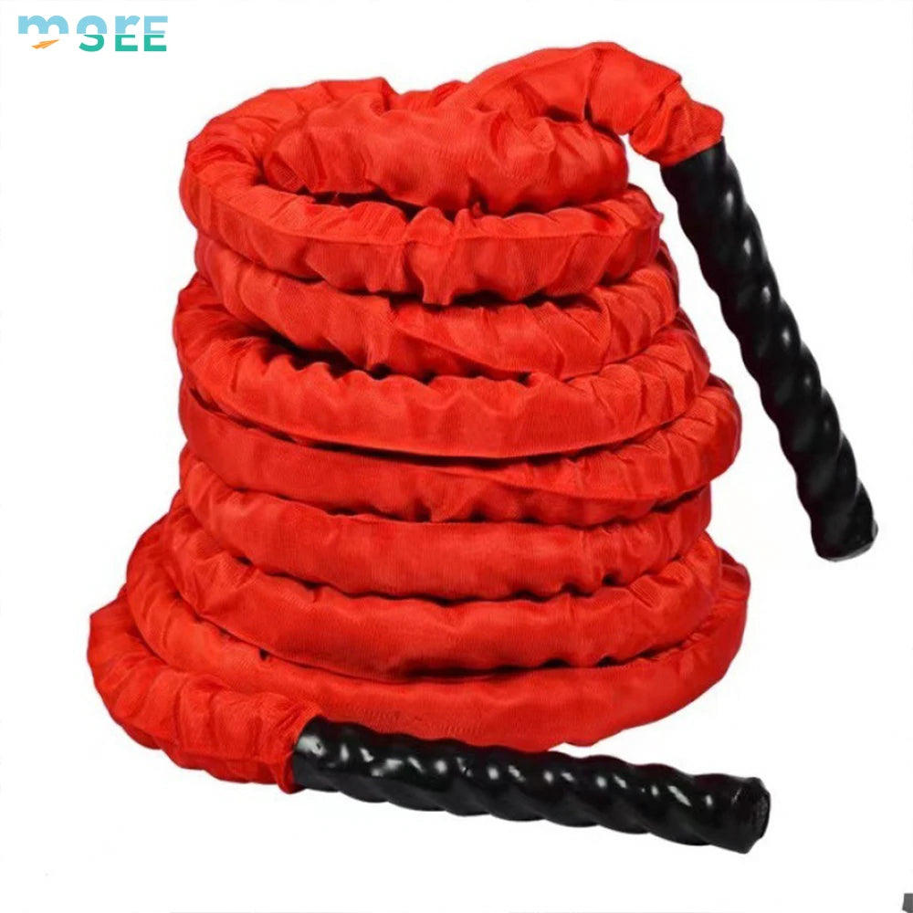 SeeMore Customization 38mm*12m Home Gym Exercise Rope Exercise Training Heavy Ropes Indoor/Outdoor Workout Rope with Cover