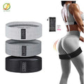 NQ SPORTS Wholesale Custom Logo Thrust Fabric Resistance Band Fitness Medium Hip Booty Glute Bands Set for Hip Training