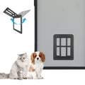 New Pet Door Dog Sliding With Magnetic Flip Cover Automatic Pet Gate for Small Dog Cat Puppy Pet Suitable for Screen Door