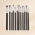 Factory Custom Logo Professional Natural Goat Hair Eyeshadow Brush Set Luxury Eye Makeup Blending Brushes Beauty Tools Kit