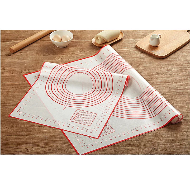 40x60cm Silicone Baking Mat with Measurements 0.4mm Thick Eco-Friendly & Disposable Oven & Dishwasher Safe