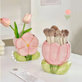 Creative Ceramic Tulip Shape Flower Pot Decorative Pen Container Home Living Room Decor Brush Pot