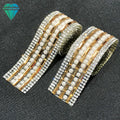 Wholesale DIY Rhinestone Shoe Accessories Hot Melt Adhesive Self-Adhesive Glass Motif Rhinestones