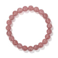 Luxury Fine Jewelry 8mm Natural Stone Garnet Prehnite Labradorite Strawberry Quartz Gemstone Bracelets