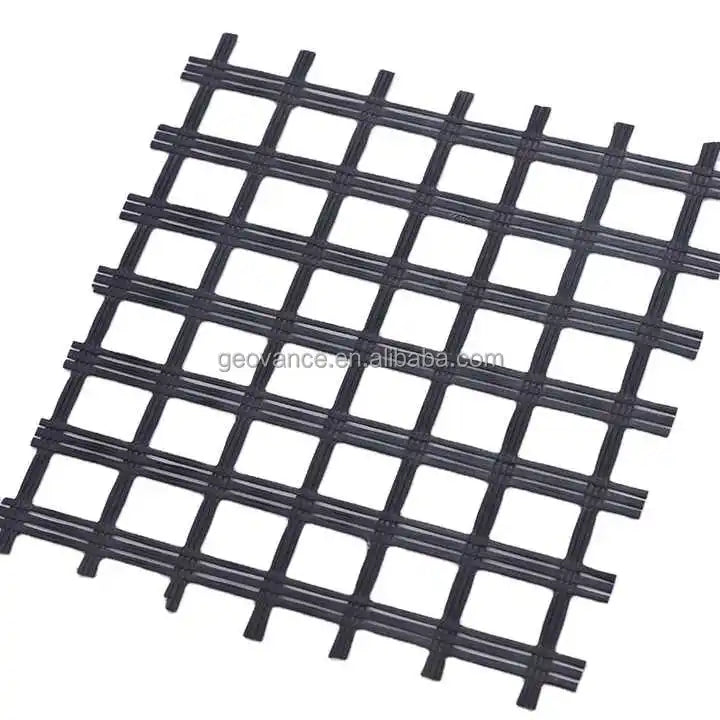 Self-Adhesive 80-80kN Fiberglass Geogrid for Asphalt Road Construction Driveways Price 50-50kn Geogrid for Improved Stability