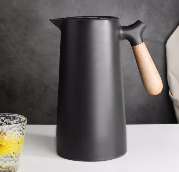 Q Smart Household Insulation Kettle Temperature Measurement Thermos Flask Temperature Display Coffee Pot Large-Capacity  1000ml