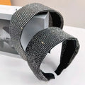 European American 6cm Wide Full Crystal Fashion Headband Banquet Multi-color Diamond Headband Temperament Rhinestone Hair Band