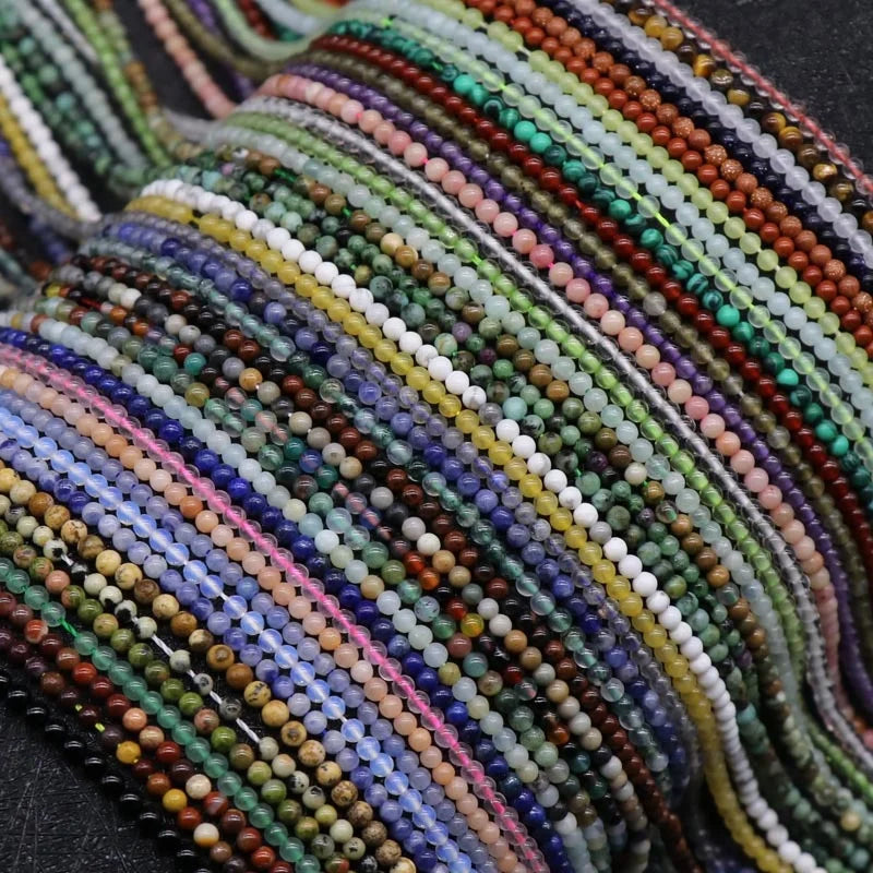 Natural Stone 4mm 6mm 8mm 10mm Round Beads Bracelet Healing Crystal Loose Gemstone Stone Round Beads DIY for Jewelry Making