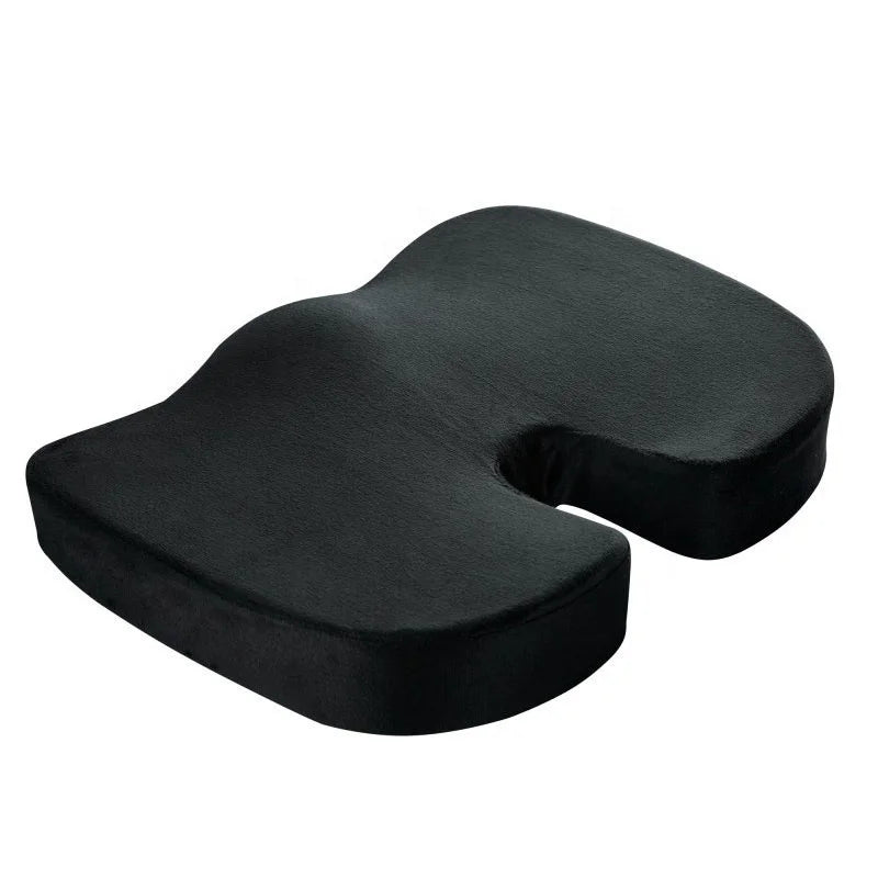 Anjuny Quilted Orthopedic Chair Cushion Back Pressure Relief Memory Foam Seat with Soft Gel Orthopedic Chair Gel Seat Cushion
