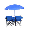 Dual-Person Beach Chair Umbrella Metal Cooler Bag Hotels Parks Gyms Beach Schools Beach Activities-for Exterior Entry