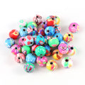 50pcs/bag Mixed Color round Polymer Clay Spacer Beads Ball Shape for Jewelry Making DIY Ceramic Clay & Porcelain Beads