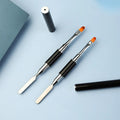 Dual-Ended Art Brushes Picker 2 in 1 Design Gel Nail Brush Builder Tool with UV Poly Extensions Synthetic Hair Material