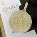 High Quality 925 Silver Custom Letter Moissanite Pendant Hip Hop Style Iced Jewelry Diamond Tester Pass Full Pendant Charming