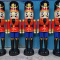 6ft Nutcracker Christmas Ornament Giant Outdoor Event Decoration 180cm Life Size Christmas Nutcracker Soldier Statue