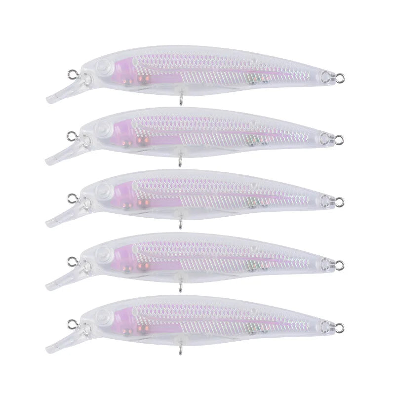 Trolling Minnow 105mm/11.5g Unpainted ABS Lure Blanks for Marlin & Bass River & Lake Use Midwater & Topwater Bait