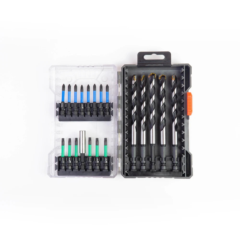 20Pc Moretop Impact Force Heavy Duty Driver Bit & Drill Set Screwdriver Drill Bits Set