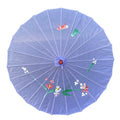 in STOCK Minimalist Design Fabric Parasol Cheap Chinese Craft Wedding Umbrella with Printed Decor Manual Control