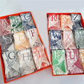 Wholesale Classic Tarot 26 Letters Twill Pattern Silk Feeling Handbag Skinny Scarf Bag Decoration Scarfs
