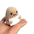 Original Design Cute and Funny Peanut Potato Bread Handmade Hooked Doll Keychain Pendant Creative DIY Novelty Gift