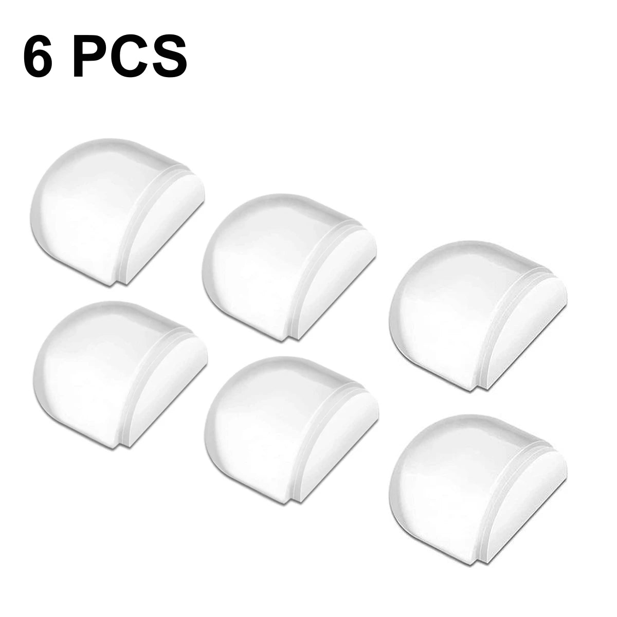 Door Stops Clear Pad Self-adhesive Silicone Door Stopper Bumpers for Wall Protection Door Buffer Floor Stop for Protector