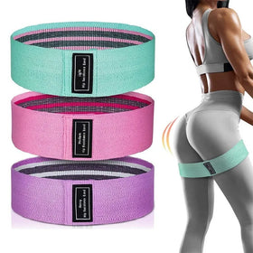 3 Levels Elastic Exercise Bands Fabric Resistance Loop Bands for Legs Butt & Hip Thrust Workout Booty Bands for Workout