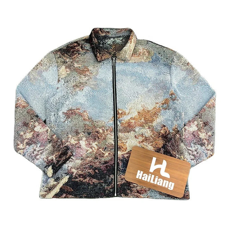 Tapestry Heavy Coat Plus Size Winter Jacket Men Blanket Carpet Jakite Boy Men New Styles Tapestri Jacket for Men