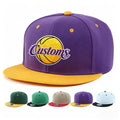 Custom 3D Embroidery Logo 6 Panel Flat Brim Sport Cap Adjustable Hip Hop Blank 2 Two Tone Adjustable Snapback Baseball Hats